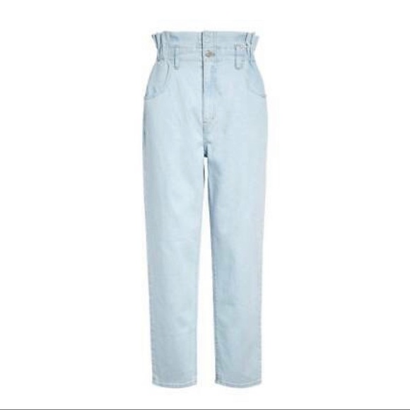 Madewell Denim - Madewell Paperbag High Waist Straight Leg Jeans